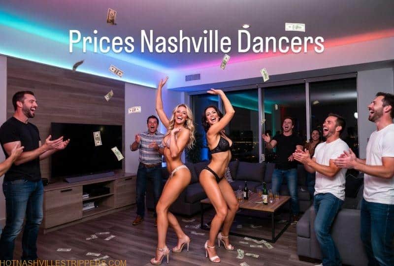 Nashville private party dancers performing at a bachelor party with guests celebrating
